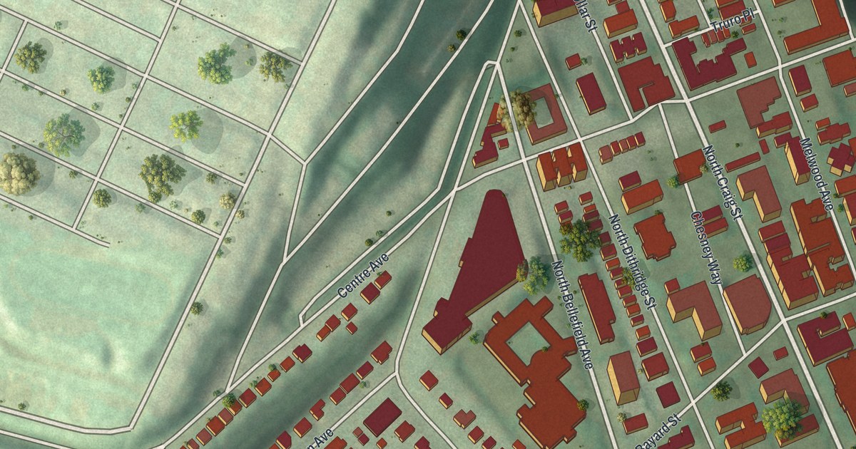 Map of North Oakland, Pennsylvania in 2026