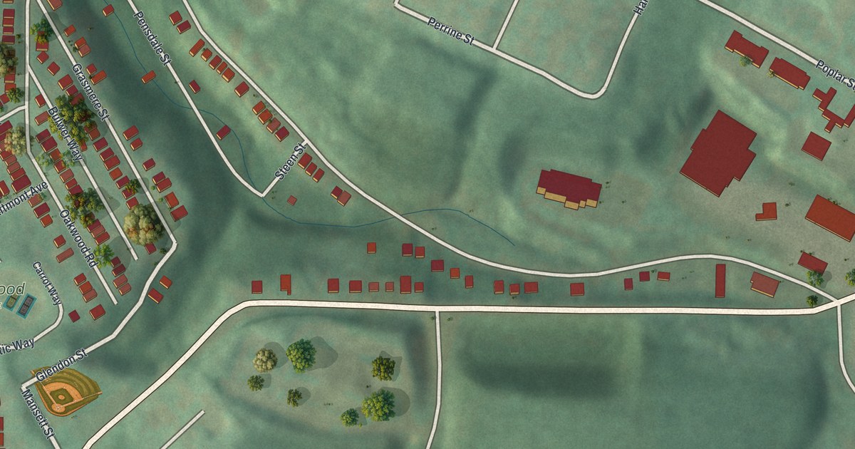 Map of Oakwood, Pennsylvania in 2026