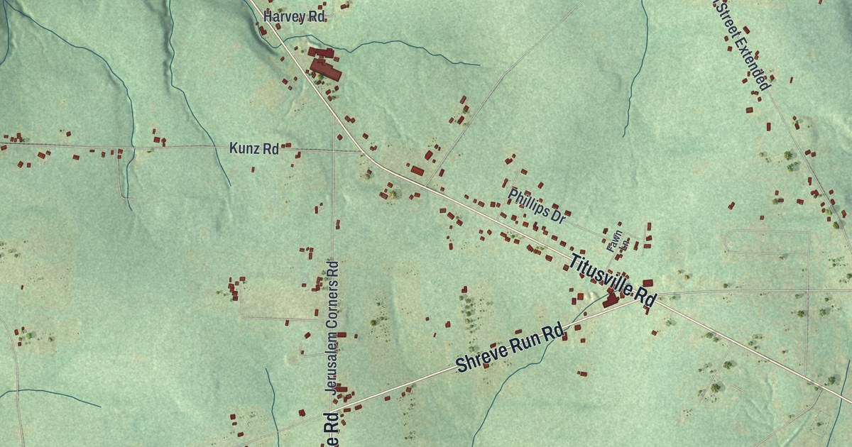 Map of Oil Creek, Venango County, Pennsylvania in 2026