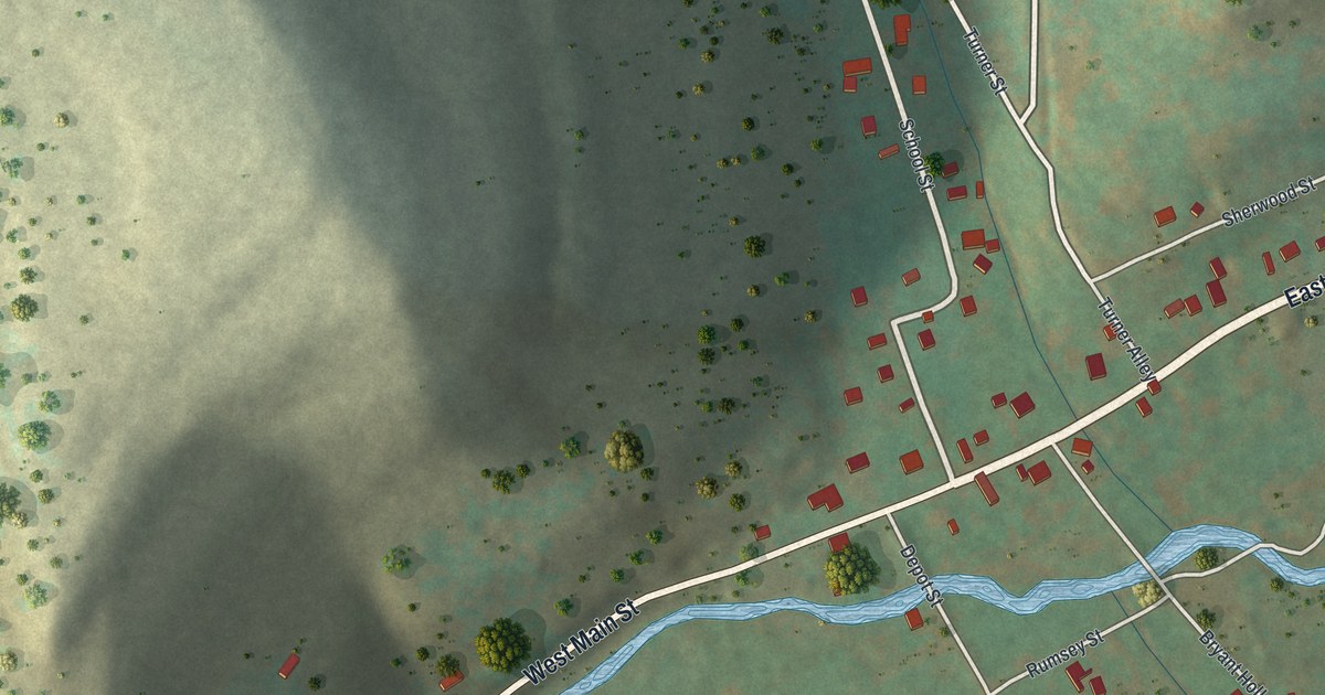 Map of Oswayo Borough, Pennsylvania in 2026