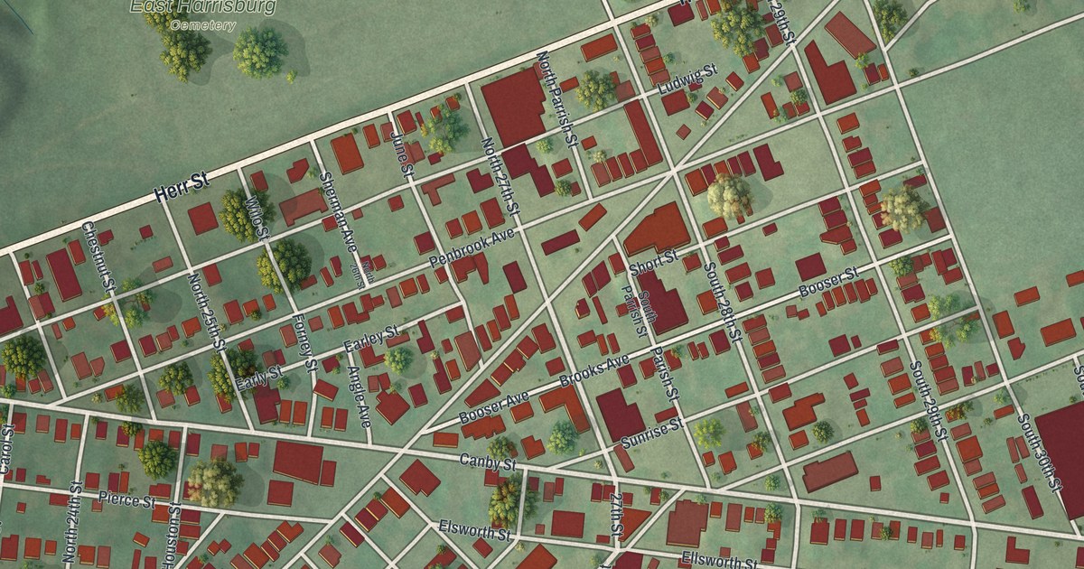 Map of Penbrook, Pennsylvania in 2026