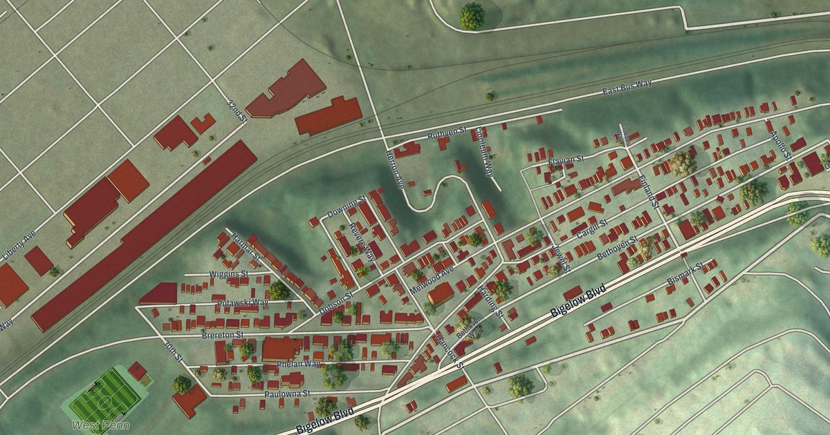 Map of Polish Hill, Pennsylvania in 2026