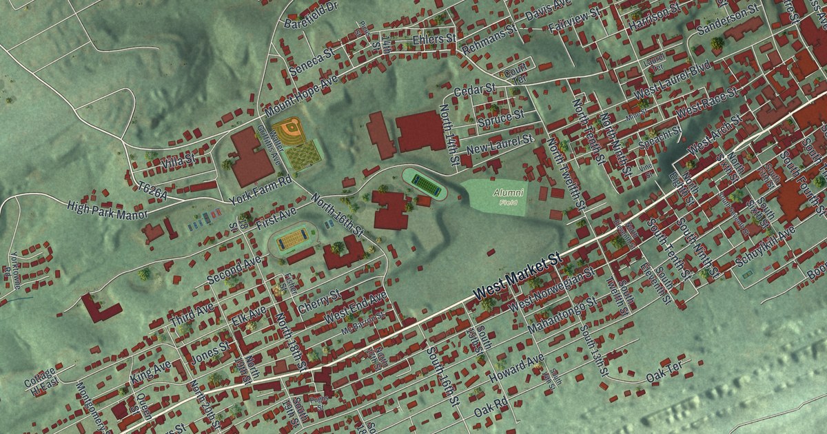 Map of Pottsville, Pennsylvania in 2026