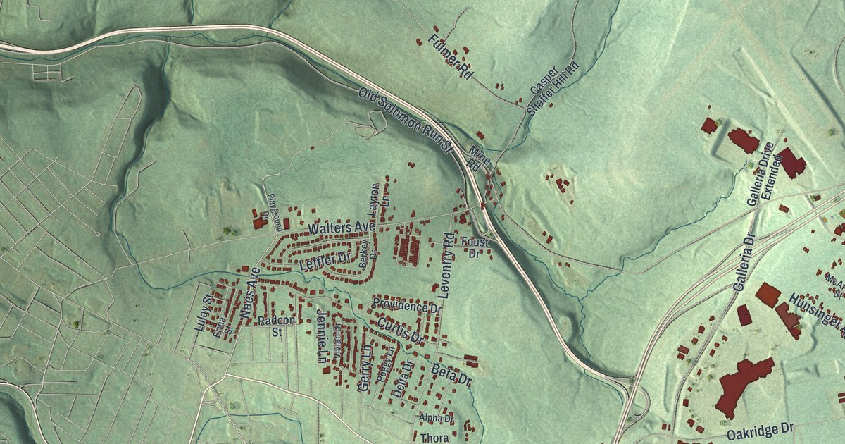 Map of Richland, Cambria County, Pennsylvania in 2026