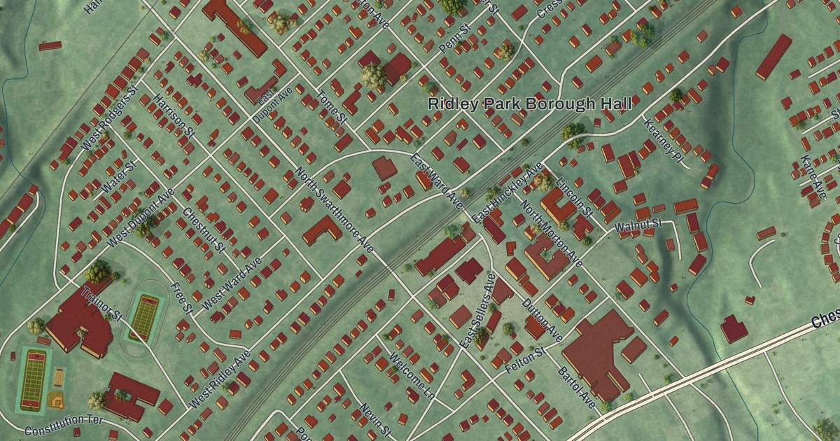Map of Ridley Park, Pennsylvania in 2026