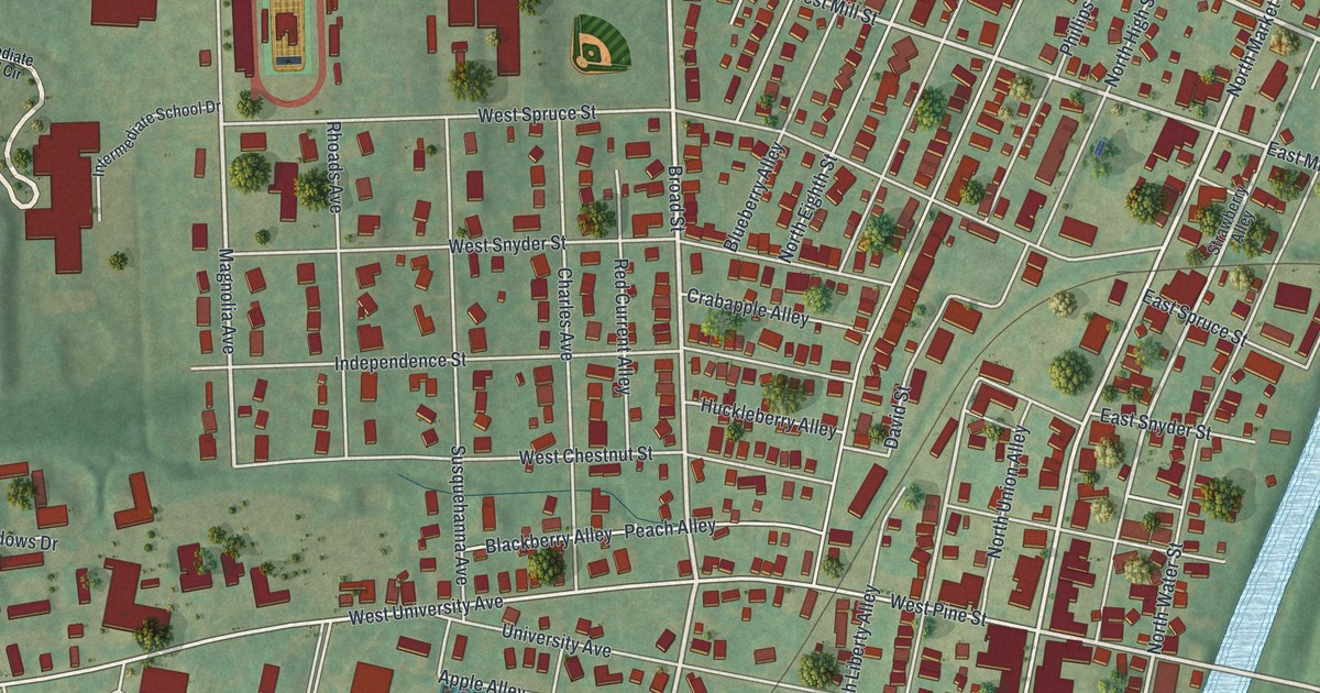 Map of Selinsgrove, Pennsylvania in 2026