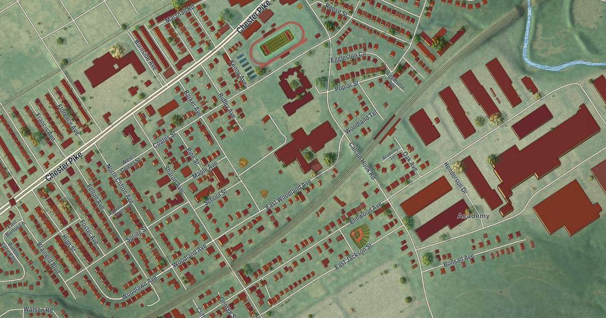 Map of Sharon Hill, Pennsylvania in 2026