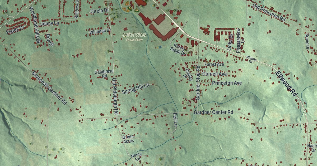 Map of Shenango, Lawrence County, Pennsylvania in 2026