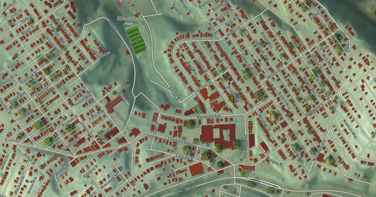 Map of Sheraden, Pennsylvania in 2026