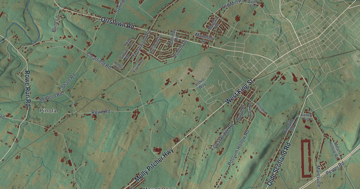 Map of Southampton, Franklin County, Pennsylvania in 2026
