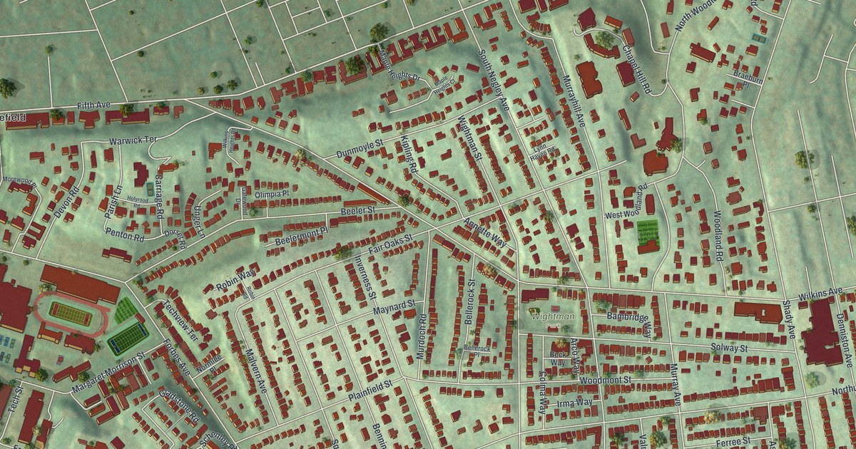 Map of Squirrel Hill North, Pennsylvania in 2026