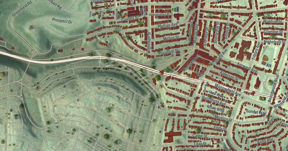 Map of Squirrel Hill South, Pennsylvania in 2026