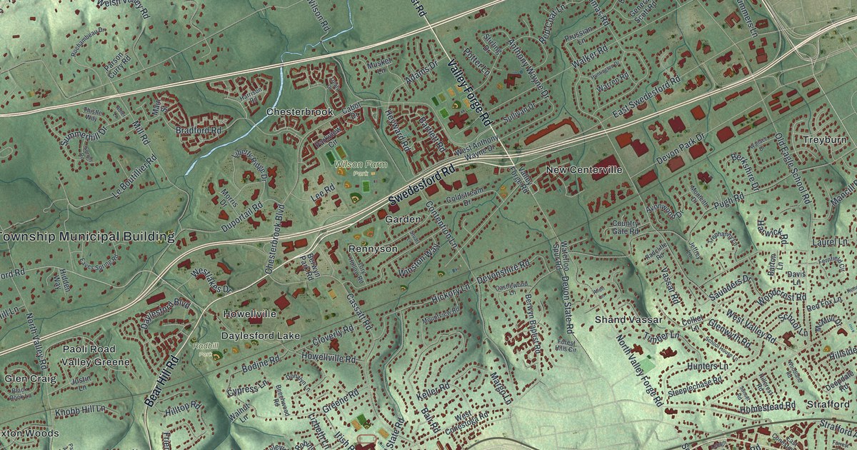 Map of Tredyffrin, Pennsylvania in 2026