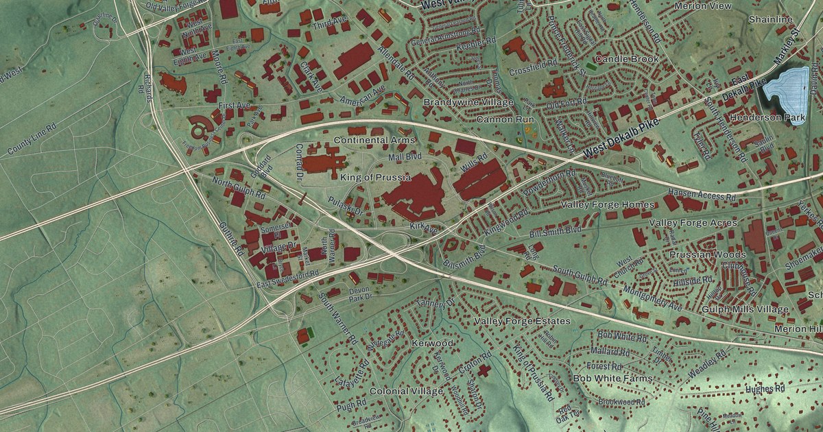 Map of Upper Merion, Pennsylvania in 2026