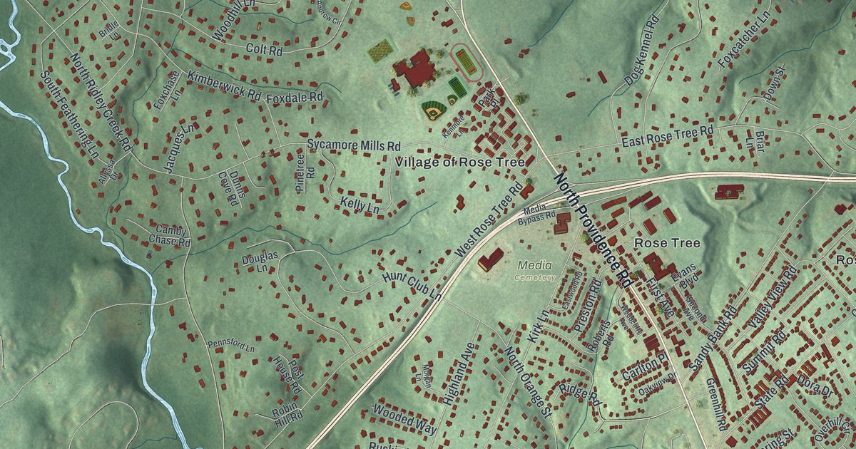 Map of Upper Providence, Delaware County, Pennsylvania in 2026