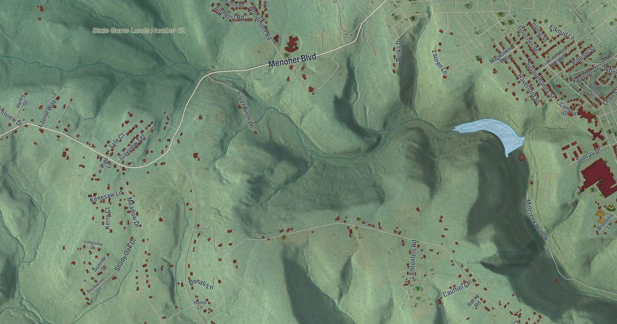 Map of Upper Yoder, Pennsylvania in 2026