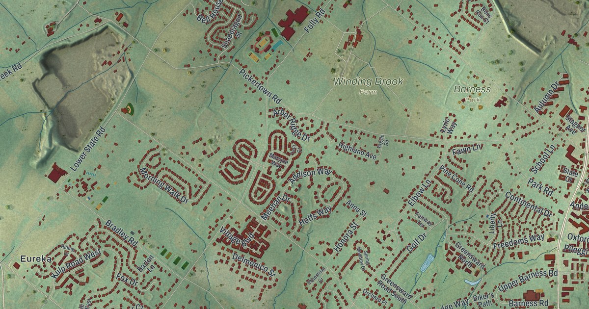 Map of Warrington, Bucks County, Pennsylvania in 2026