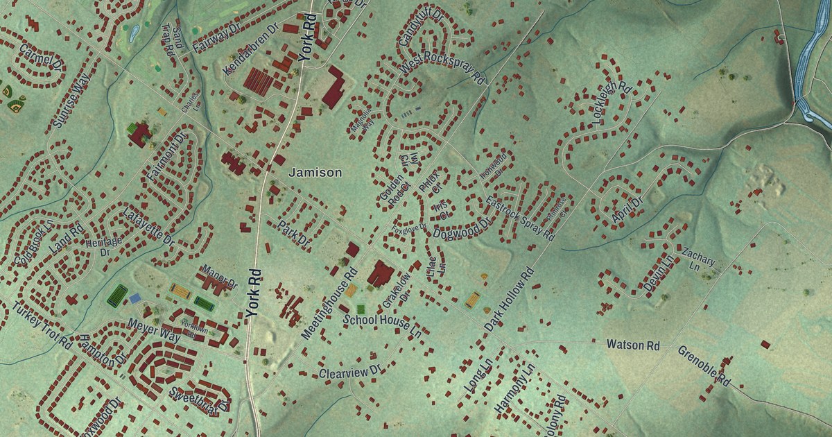 Map of Warwick, Bucks County, Pennsylvania in 2026