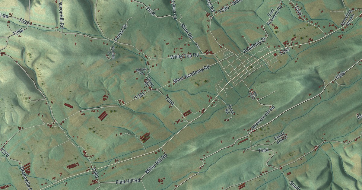Map of Washington, Snyder County, Pennsylvania in 2026