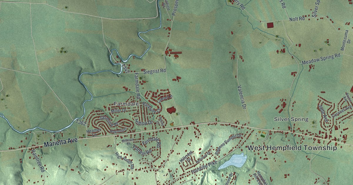 Map of West Hempfield, Pennsylvania in 2026