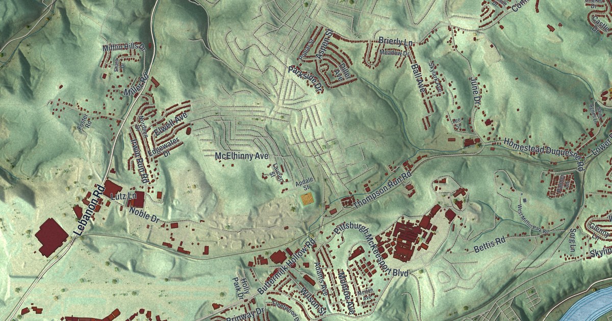 Map of West Mifflin, Pennsylvania in 2026