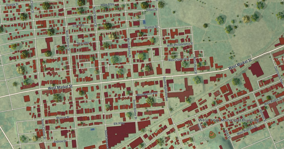 Map of West York, Pennsylvania in 2026
