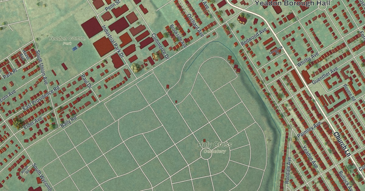 Map of Yeadon, Pennsylvania in 2026