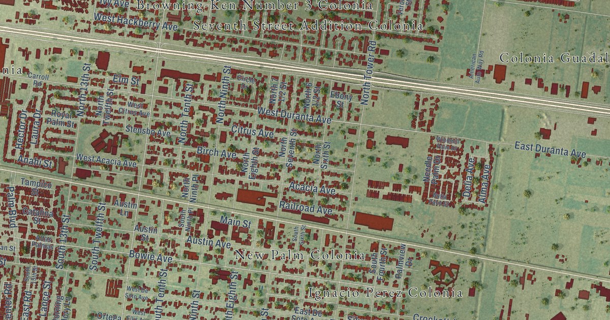 Map of Alamo, Texas in 2026