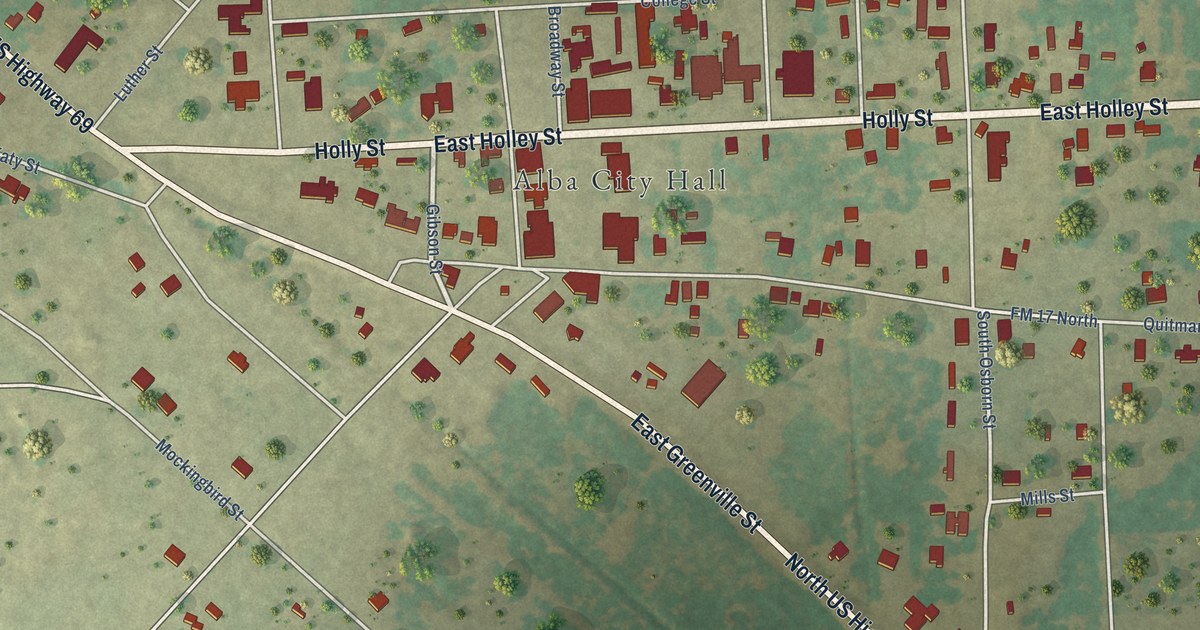 Map of Alba, Texas in 2026