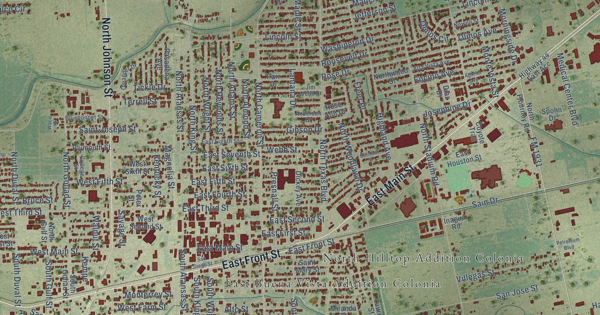 Map of Alice, Texas in 2026