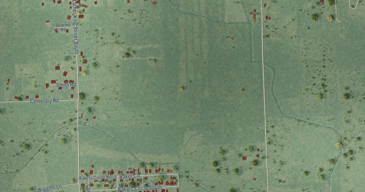 Map of Ames, Texas in 2026