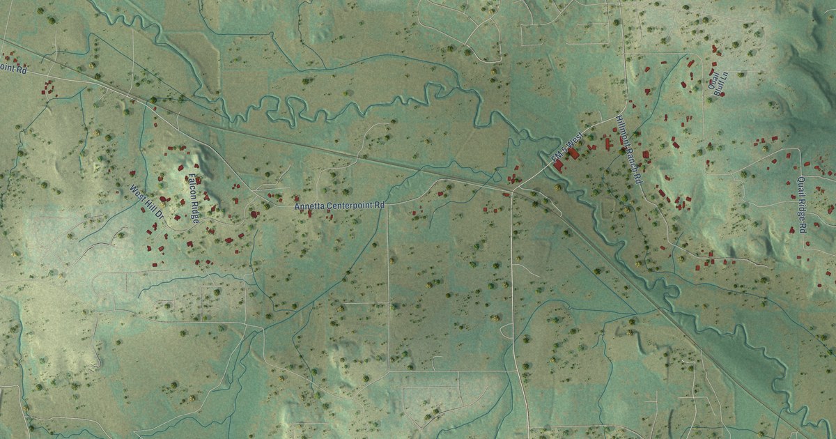 Map of Annetta North, Texas in 2026