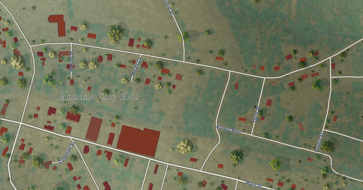 Map of Annona, Texas in 2026