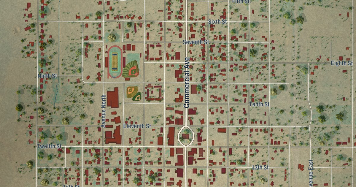 Map of Anson, Texas in 2026