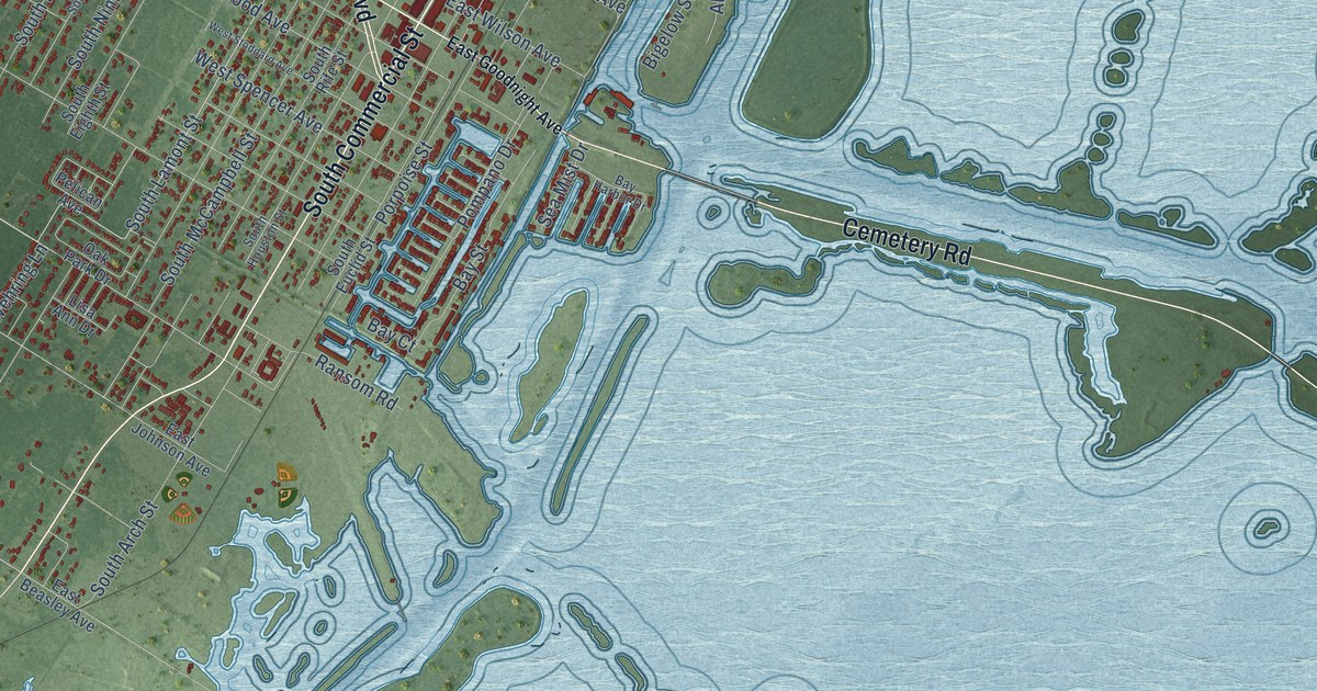 Map of Aransas Pass, Texas in 2026