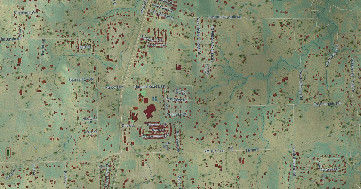 Map of Argyle, Texas in 2026