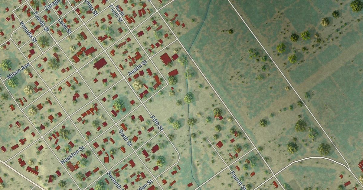 Map of Asherton, Texas in 2026