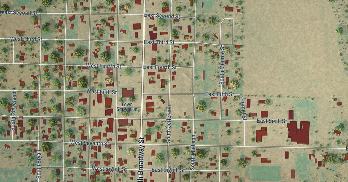 Map of Aspermont, Texas in 2026