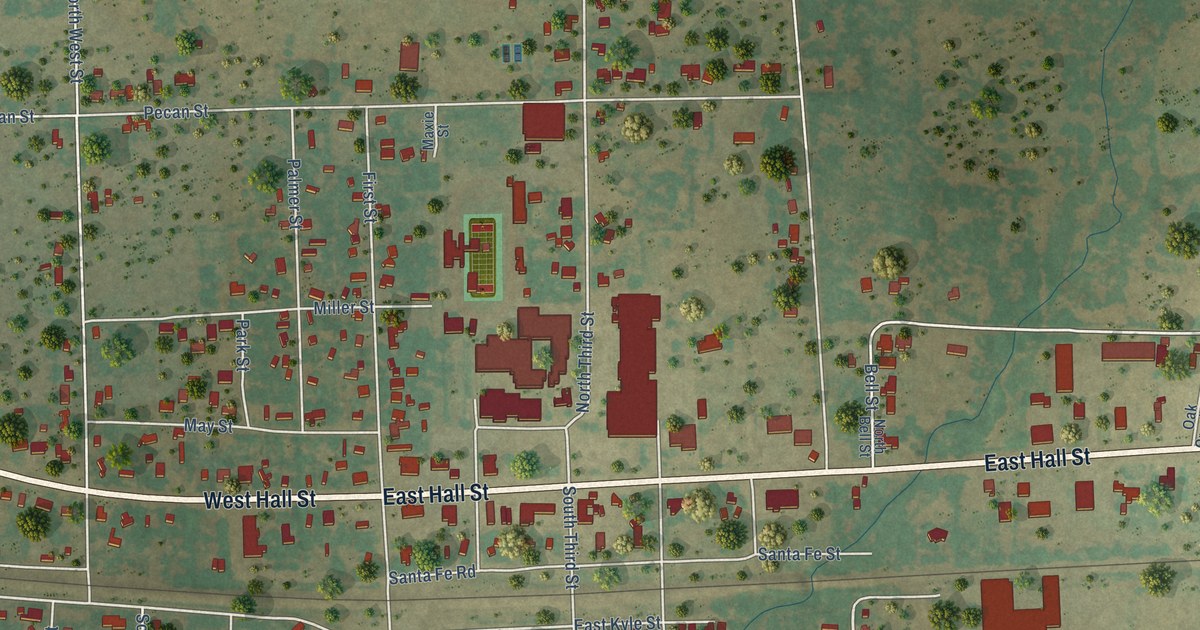 Map of Bangs, Texas in 2026