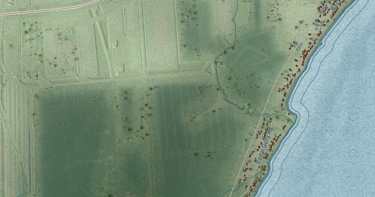 Map of Beach City, Texas in 2026