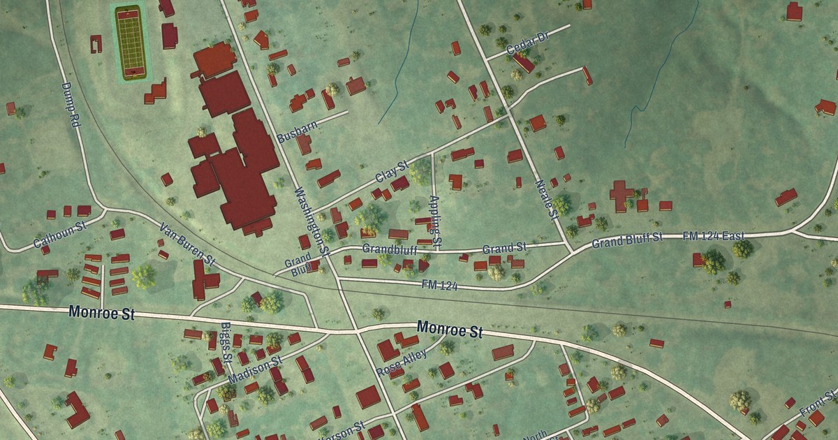 Map of Beckville, Texas in 2026