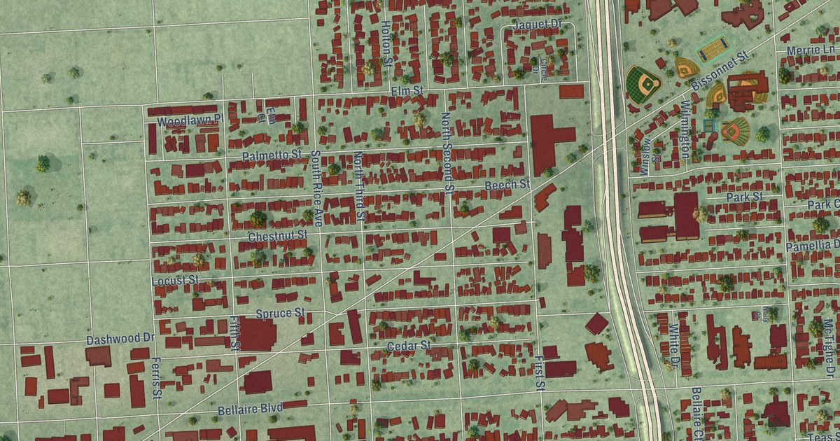 Map of Bellaire, Texas in 2026