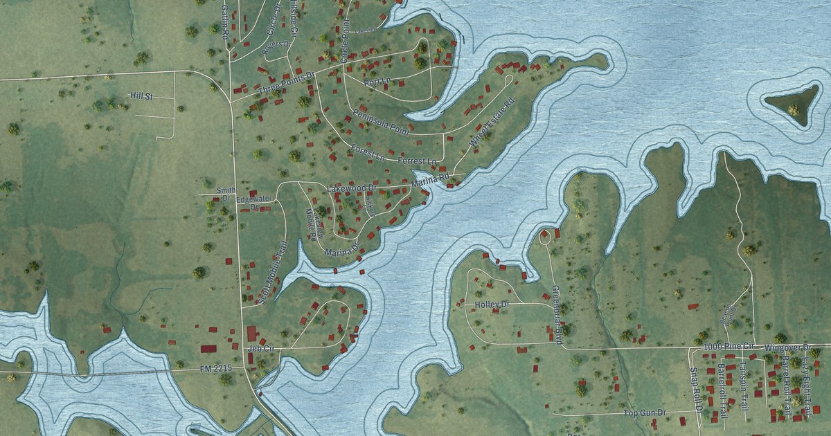 Map of Berryville, Texas in 2026