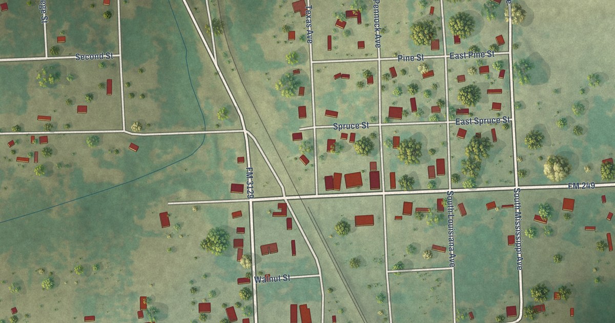 Map of Bloomburg, Texas in 2026