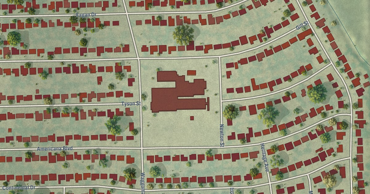 Map of Blue Mound, Texas in 2026
