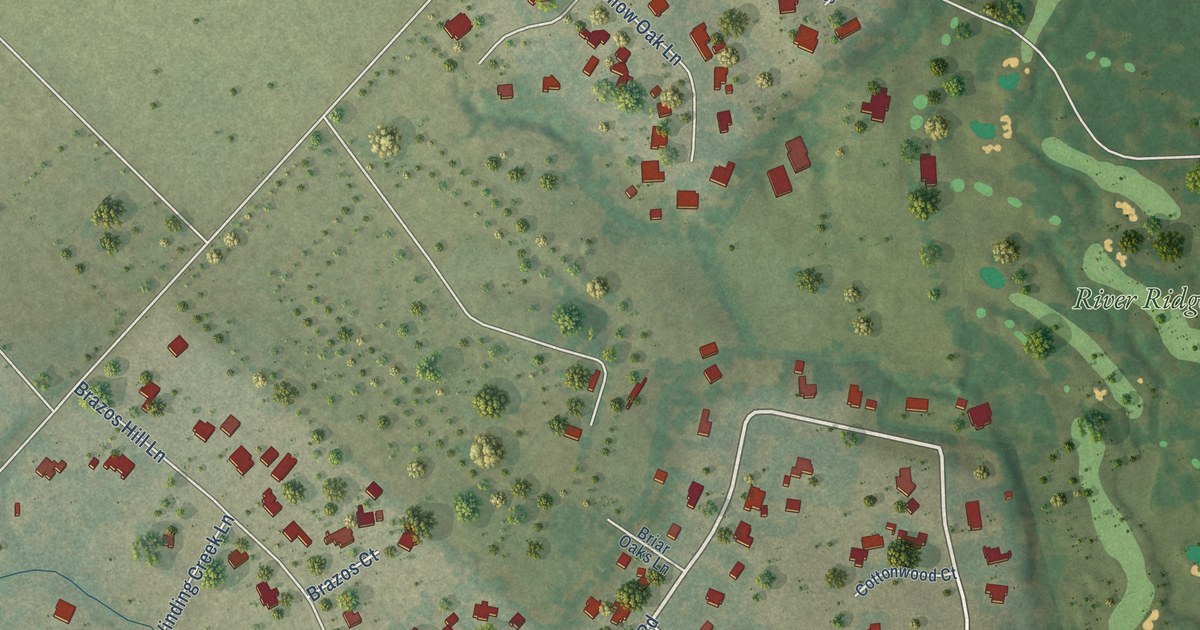Map of Brazos Country, Texas in 2026