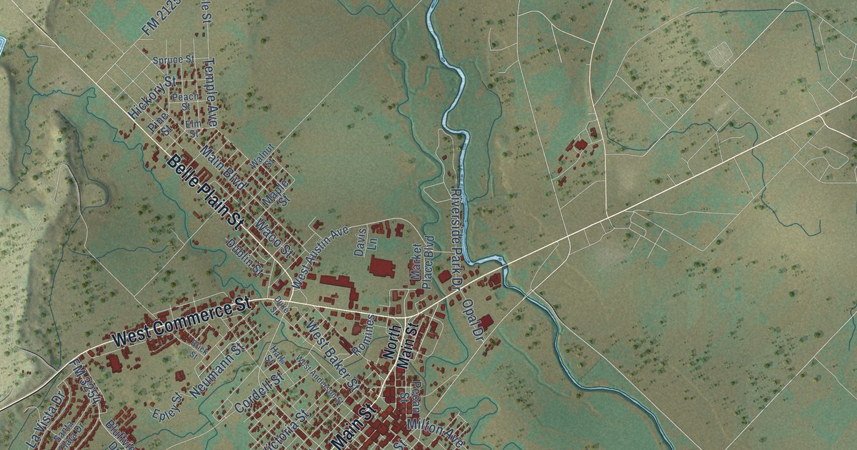 Map of Brownwood, Texas in 2026