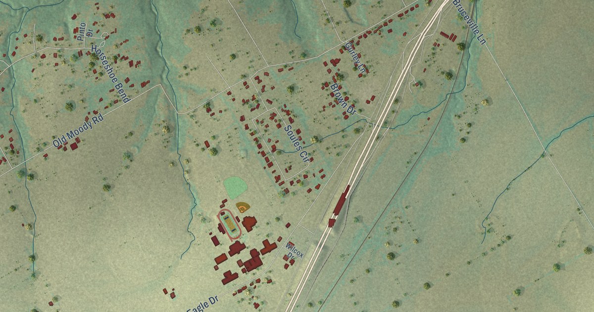 Map of Bruceville-Eddy, Texas in 2026