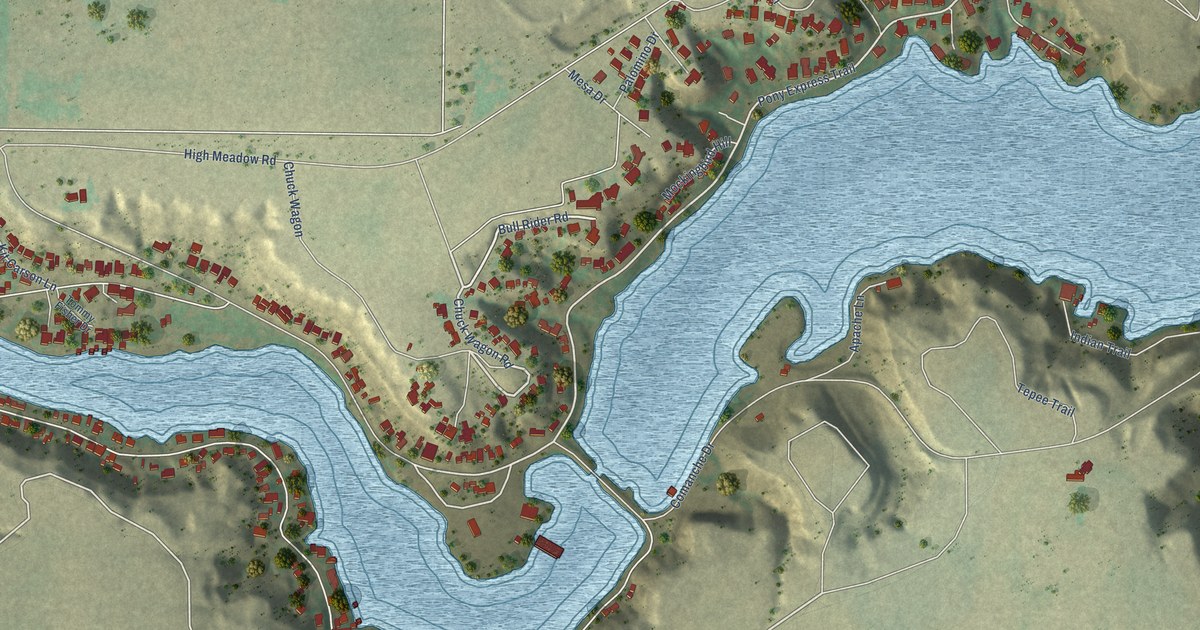 Map of Buffalo Springs Lake, Texas in 2026