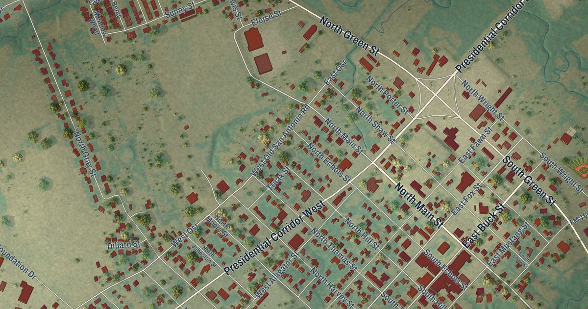 Map of Caldwell, Texas in 2026